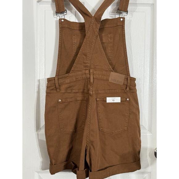 NWT Judy Blue Denim Short Bib Overalls Romper Size XL Brown JB150241 C-CO - Picture 4 of 5